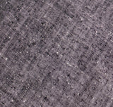 Slubby Purple/Black Yuki Tsumugi Vintage Handwoven Kimono Silk from Japan By the Yard   #844