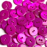 Magenta Dark Pink Shell  7/16", Pack of 30 Buttons,  11.5mm, #LP-132