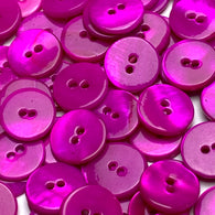 Magenta Dark Pink Shell  7/16", Pack of 30 Buttons,  11.5mm, #LP-132