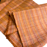 Butternut Rainbow Slubby-Textured Handwoven Tsumugi Kimono Silk from Japan By the Yard, #530