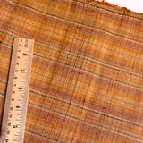 Butternut Rainbow Slubby-Textured Handwoven Tsumugi Kimono Silk from Japan By the Yard, #530