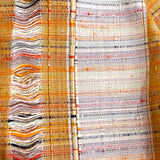 Butternut Rainbow Slubby-Textured Handwoven Tsumugi Kimono Silk from Japan By the Yard, #530
