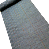 Gray Grid-Tweed-Like Geometry Masterpiece Kimono Silk from Japan By the Yard, #531