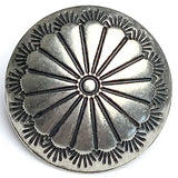 Southwest Sunflower SCREW BACK Concho, Nickel Silver 5/8",  #SW-266