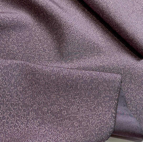 Three Soft Purples Tiny Floral 'Calico' Print Vintage Kimono Silk from Japan By the Yard   #850