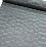 Gray Grid-Tweed-Like Geometry Masterpiece Kimono Silk from Japan By the Yard, #531