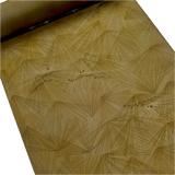 Olive-Brown Pine Needles, Seeds and Sap Print, Vintage Kimono Silk from Japan By the Yard   #851