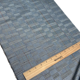 Gray Grid-Tweed-Like Geometry Masterpiece Kimono Silk from Japan By the Yard, #531