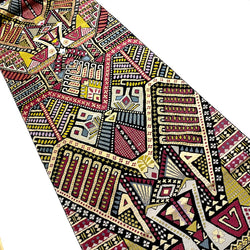 Maroon, Black, and Gold Obi, Heavy Thick Silk and Metallic from Japan #532