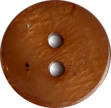 Brown River Shell 5/8" 2-Hole Button, Slightly Coppery, Pack of 8  #SK-1769-BR