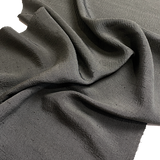 Liquid Drape Subtle Crinkle Vintage Kimono Silk from Japan, Olive Gray, By the Yard #535