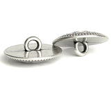 Re-Stocked, Silver Ten Hearts Metal Button 13/16"  Shank Back  #SWC-2