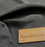 Liquid Drape Subtle Crinkle Vintage Kimono Silk from Japan, Olive Gray, By the Yard #535