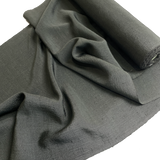 Liquid Drape Subtle Crinkle Vintage Kimono Silk from Japan, Olive Gray, By the Yard #535