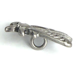Running Low, Bee Button, Silver Metal 3/4" Shank Back  #SWC-54