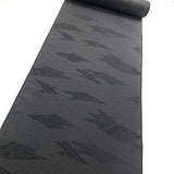 Black on Black Origami Jacquard Drapey Vintage Kimono Silk from Japan By the Yard # 537