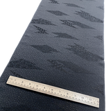 Black on Black Origami Jacquard Drapey Vintage Kimono Silk from Japan By the Yard # 537