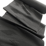 Black on Black Origami Jacquard Drapey Vintage Kimono Silk from Japan By the Yard # 537