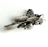 Bee Button, 13/16" Silver Metal Shank Back  #SWC-169