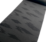 Black on Black Origami Jacquard Drapey Vintage Kimono Silk from Japan By the Yard # 537