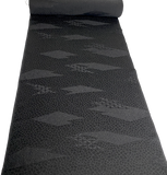 Black on Black Origami Jacquard Drapey Vintage Kimono Silk from Japan By the Yard # 537