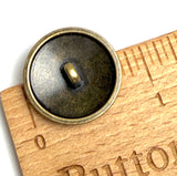 Brass Berries with Black 13/16" Metal Button, 20mm / Shank Back  Pack of TWO #SWC-171-2