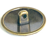 Brass Berries with Black 13/16" Metal Button, 20mm / Shank Back  Pack of TWO #SWC-171-2