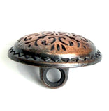 Copper / Black Southwest "Sunpath" Button 5/8" Shank Back  #SWC-3