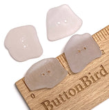 Four Light Pink-Purple Genuine Sea Glass Buttons 7/8" -1" # BCH-106