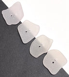 Four Light Pink-Purple Genuine Sea Glass Buttons 7/8" -1" # BCH-106