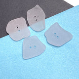 Four Light Pink-Purple Genuine Sea Glass Buttons 7/8" -1" # BCH-106