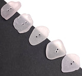 Five Light Pink-Purple Genuine Sea Glass Buttons, About 1" # BCH-107