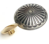 Re-Stocked - Agave Flower 13/16" SCREW BACK Concho, Nickel Silver #SW-281