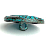 Running Low, Tree of Life, Turquoise Patina/Brown 1" Metal Button Shank Back #SWC-31
