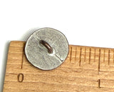 Re-Stocked, Rustic Roundish Copper-White 9/16"-5/8" Mottled, Rimmed Smaller Size Shank Button #SWC-92