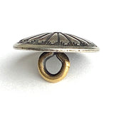 Re-Stocked. Mesa Sunflower Tiny 1/2" Shank Back, Nickel Silver Button, #SW-66