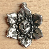 Flower Fairy Pewter Pendant from Green Girl Studios 1" #G-239
