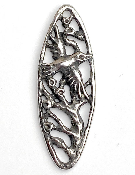 Filigree Bird from Green Girl Studios Pewter  1.5" #G-491