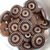 Sale, Copper/Black Chama Flower with 23 'Beads' 7/8"  #SWC-39