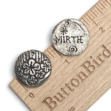 Mirth, Pewter Coin from Green Girl Studios 13/16" #G-428