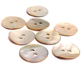 Beige Velvet Pastel Rainbow Agoya Shell 9/16" 2-hole Button, Pack of 8 for $7.20 Moonrise  #SK-1215
