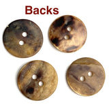 Pastel Greenish Mother of Pearl Agoya Low-Shine Shell 5/8" 2-hole Button, 15mm Pack of 8  #SK-1215-8