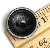 "Antique Iron" Solid Gray Shank Back Metal Button 13/16" / 20mm  #SWC-161