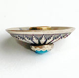 STERLING 5/8" Mesa Sunflower with 'Turquoise' SCREW BACK Concho USA-Made #SW-411