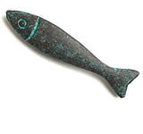 Fish Button/Toggle, Green Patina/Copper, 2.25"  #L-737  Per Button