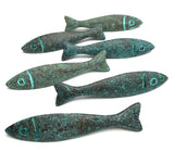 Fish Button/Toggle, Green Patina/Copper, 2.25"  #L-737  Per Button