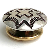STERLING Southwest Cross 1/2" Button, SCREW Back, #SW-419