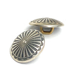 Agave Flower STERLING Tiny 1/2" Southwest Button Shank Back #SW-421