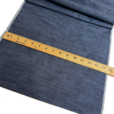 Indigo Sleet Melange, Vintage Midnight Dark Blue/Black Kimono Silk From Japan By the Yard  #332