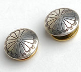 STERLING Small Southwest Sunflower Screw-Back 1/2" #SW-422